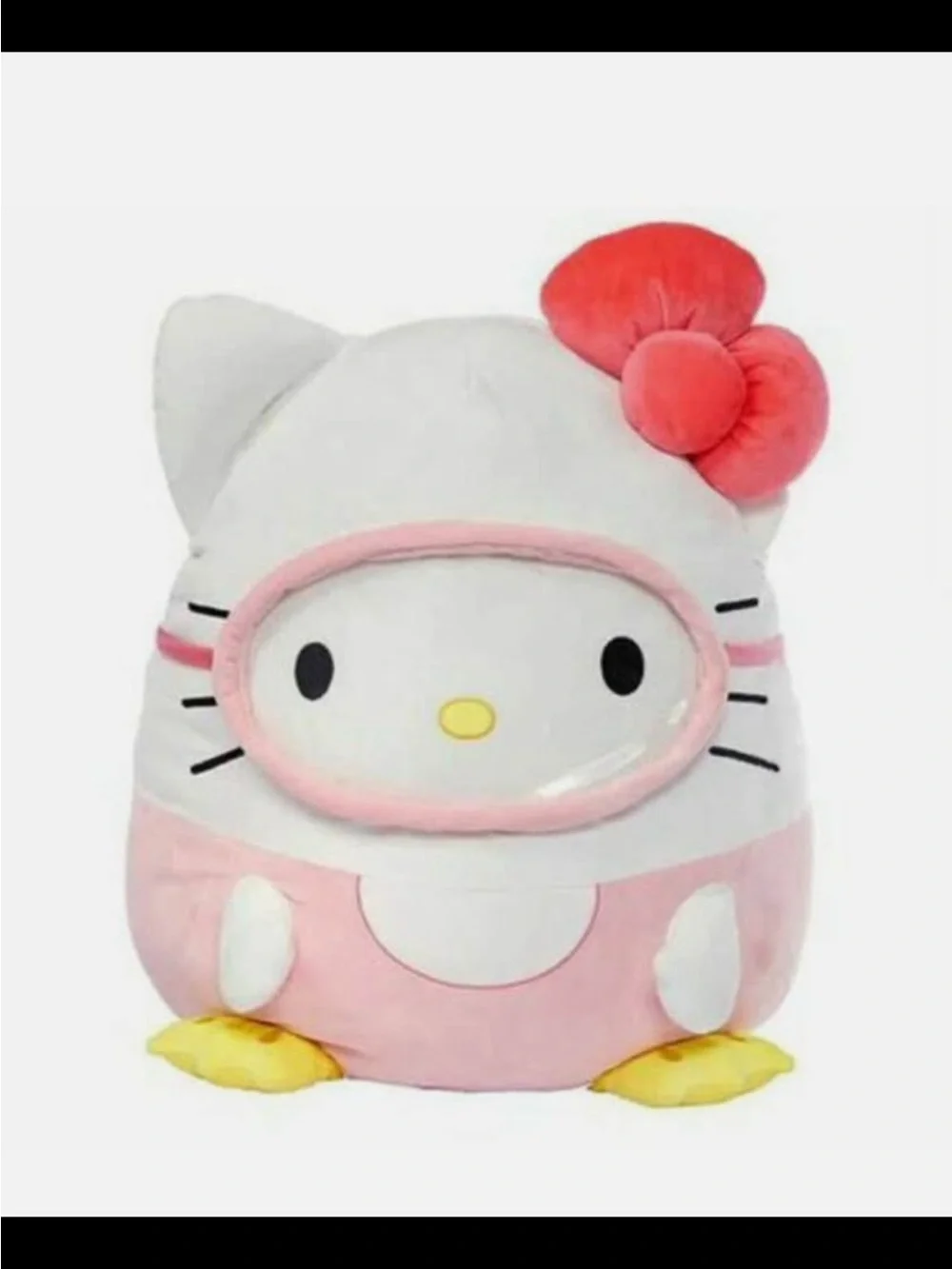 Xl Hello Kitty Plush Toy in White, Pink, Red & Yellow